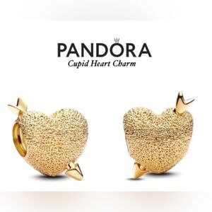 PANDORA Cupid Heart Charm w/box